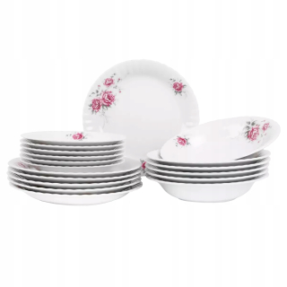 Porcelán, servis - Chodzież Iwona Rozalia B444 jedálenský servis 18 ks.
